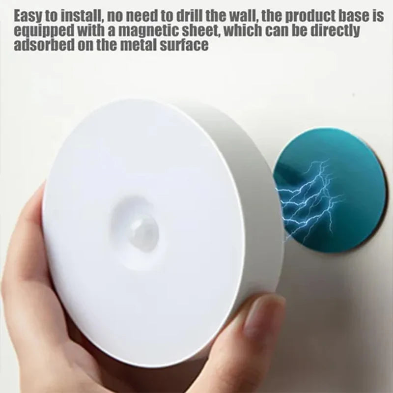 Motion Sensor LED Night Light – USB Rechargeable Cabinet & Closet Light