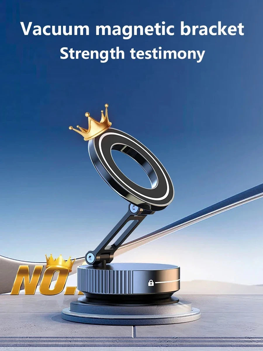 Magnetic Car Phone Mount – Strong Suction Foldable Holder