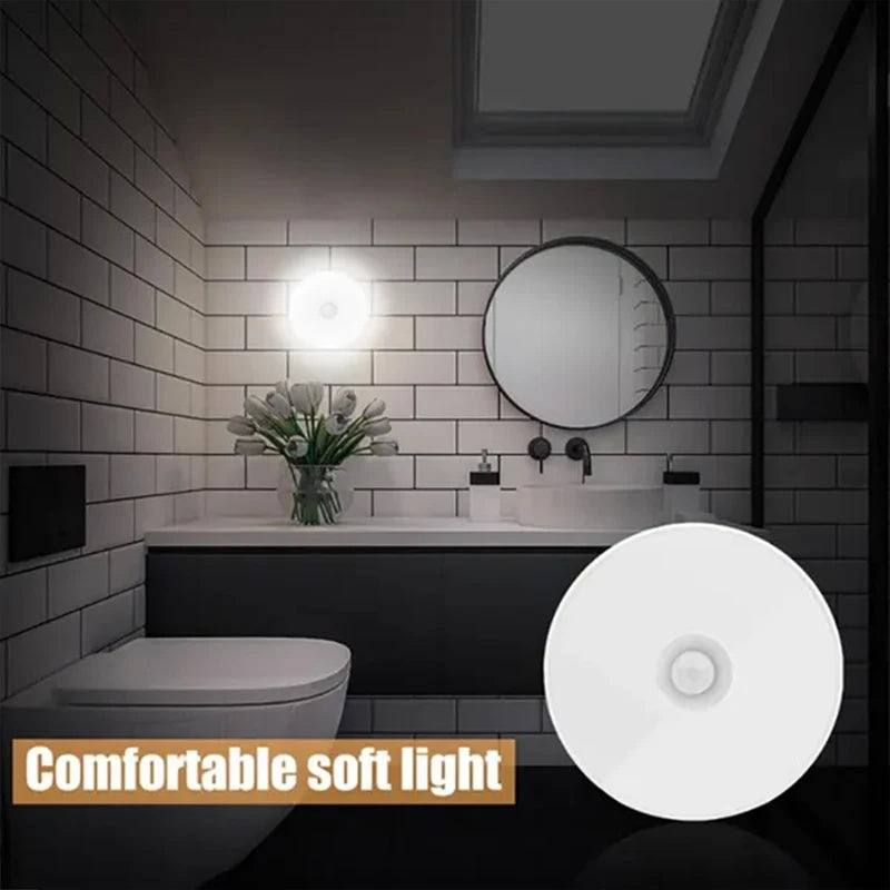 Motion Sensor LED Night Light – USB Rechargeable Cabinet & Closet Light