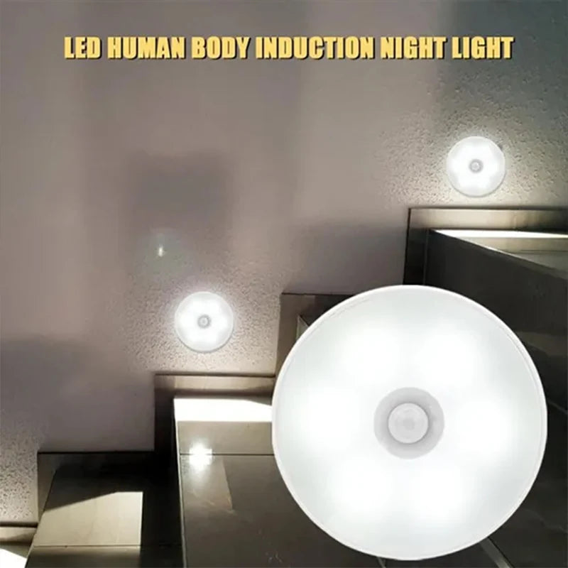 Motion Sensor LED Night Light – USB Rechargeable Cabinet & Closet Light
