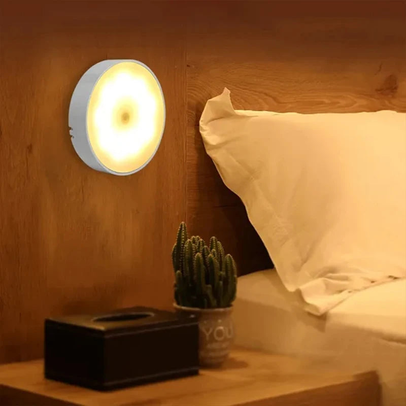 Motion Sensor LED Night Light – USB Rechargeable Cabinet & Closet Light